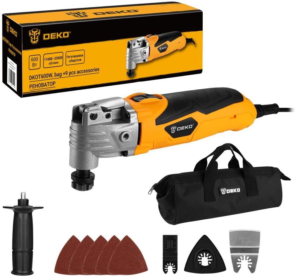 DEKO DKOT600W в сумке + набор предметов 9 шт 083-1096