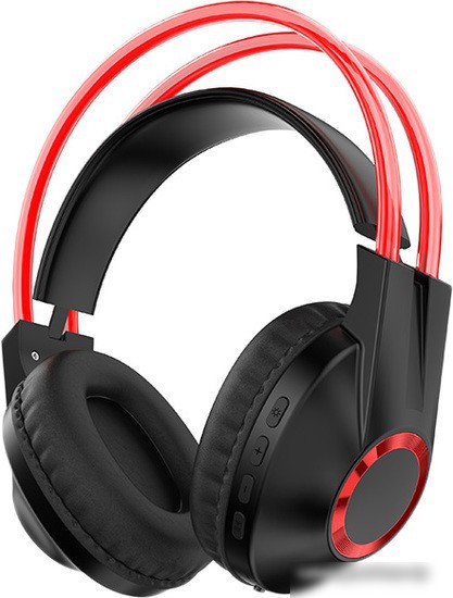 Наушники QUMO Party Rave (черный/красный)