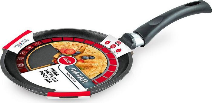 Сковорода НЕВА МЕТАЛЛ ПОСУДА 6220 блинная д.20