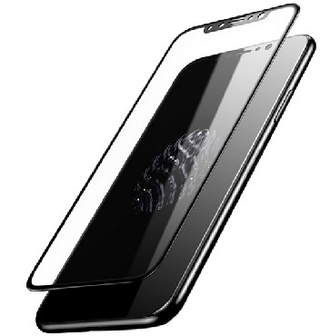 Стекло защитное SMARTBUY для IPHONE X C черной рамкой