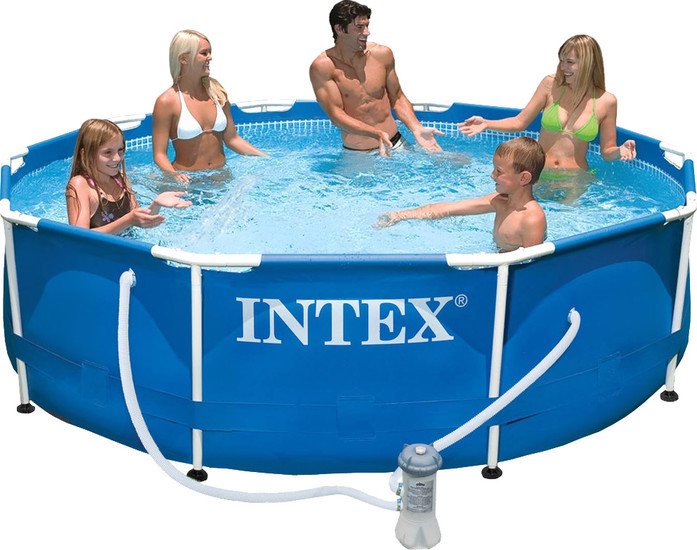 INTEX Бассейн каркасный 305х76см.+ фильтр-насос .(в коробке) Арт.28202NP