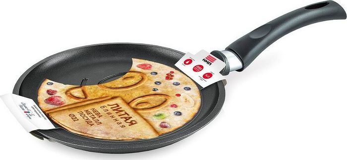 Сковорода НЕВА МЕТАЛЛ ПОСУДА 6222В (Веселая) блинная д.22