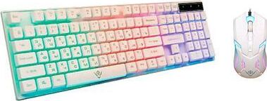 Клавиатура + мышь Nakatomi KMG-2305U (белый)