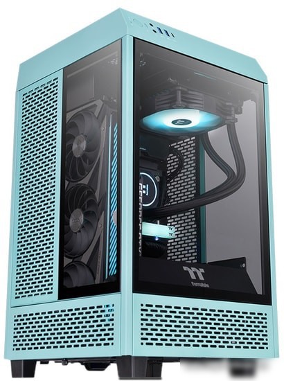 Thermaltake The Tower 100 Mini Turquoise CA-1R3-00SBWN-00