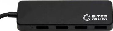 5BITES HB34C-311BK 4*USB3.0 / TYPE-C PLUG / BLACK