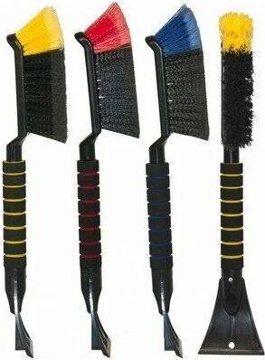 BLACK&BLUE ВВ10031 cо скребком поролоновая ручка, цветная (48см) 44384