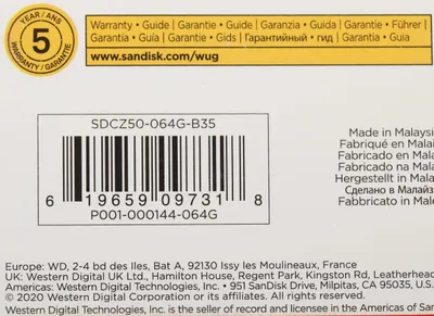 USB Flash SanDisk Cruzer Blade Black 64GB (SDCZ50-064G-B35)