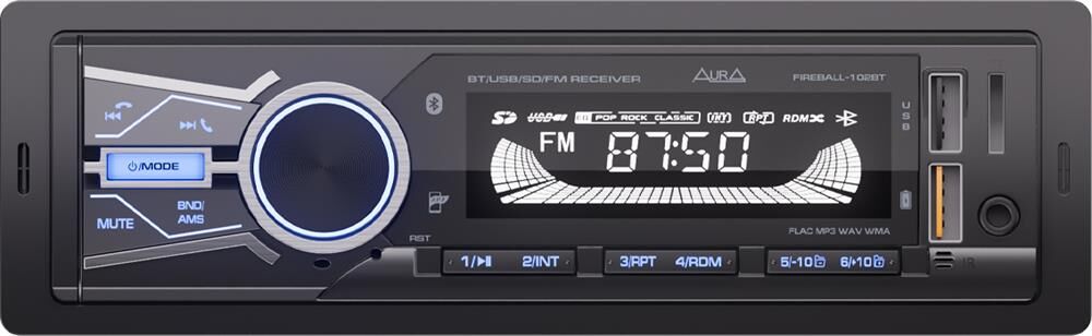 USB-магнитола Aura Fireball-102BT