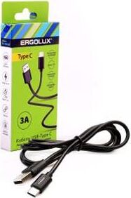 Ergolux ELX-CDC02-C02 USB Type-A - USB Type-C (1.2 м, черный)