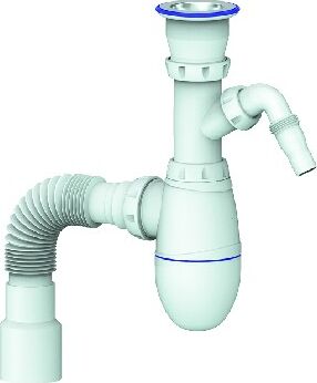 UNICORN В320V - сифон для мойки с прикручивающимся выпуском