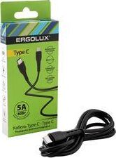Кабель Ergolux ELX-CDC06-C02 USB Type-C - USB Type-C (1.2 м, черный)
