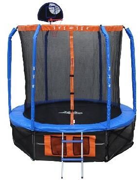 ЭКОС BS12FT-3 батут 12" с сеткoй, лесенкой и баскетбольным кольцом (010366)