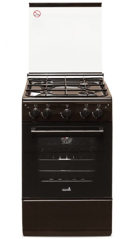 Кухонная плита CEZARIS ПГ 2150-09 (стальные решетки, коричневый)