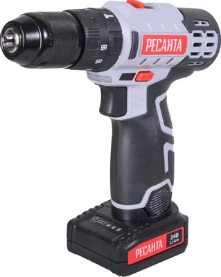 Дрель-шуруповерт Ресанта ДА-24-2ЛК-У (с 2-мя АКБ, кейс)