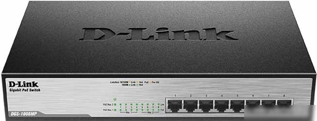 Коммутатор D-Link DGS-1008MP