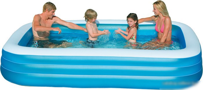 INTEX Бассейн надувной 305х183х59см.Прямоугольный.Семейный бассейн .Новинка.(в коробке) Арт. 58484NP