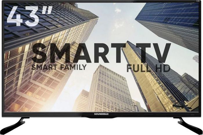 SOUNDMAX SM-LED43M02S(черный)\H