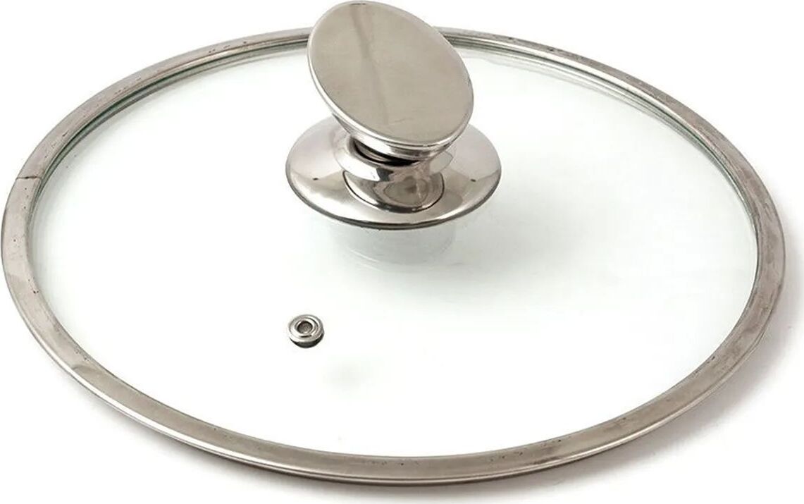 TIMA Крышка стекл. с метал/обод + овальная ручка НЖС 24 см низ. 5524