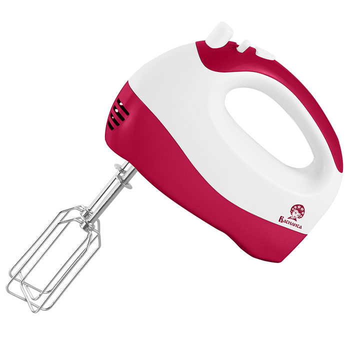 Миксер Василиса МК1-300 (белый с малиновым)