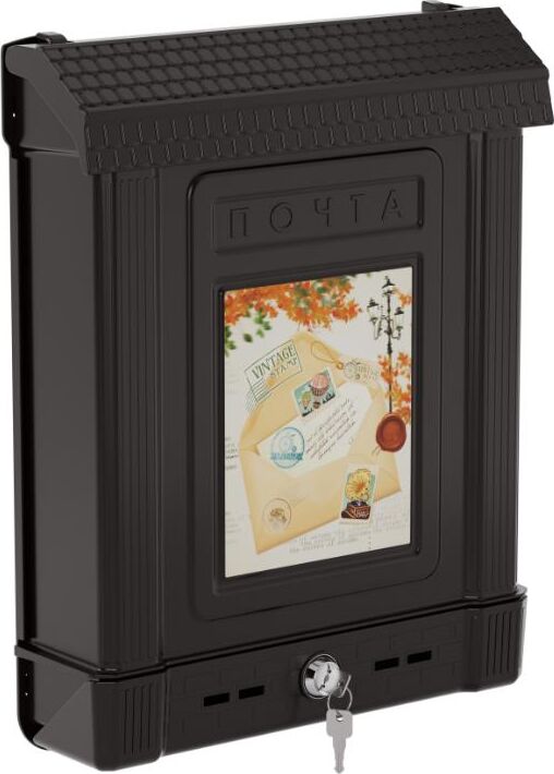 АЛЬТЕРНАТИВА М6434 Ящик почтовый с замком (декор) (коричневый)