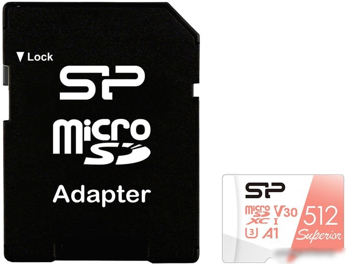 Silicon-Power Superior A1 microSDXC SP512GBSTXDV3V20SP 512GB