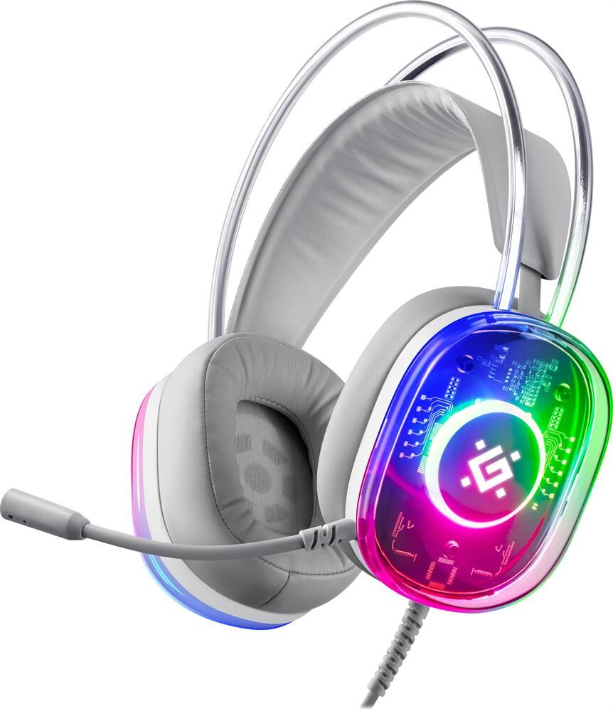 DEFENDER (64575) Cyborg белый, 7.1, RGB, провод 2 м