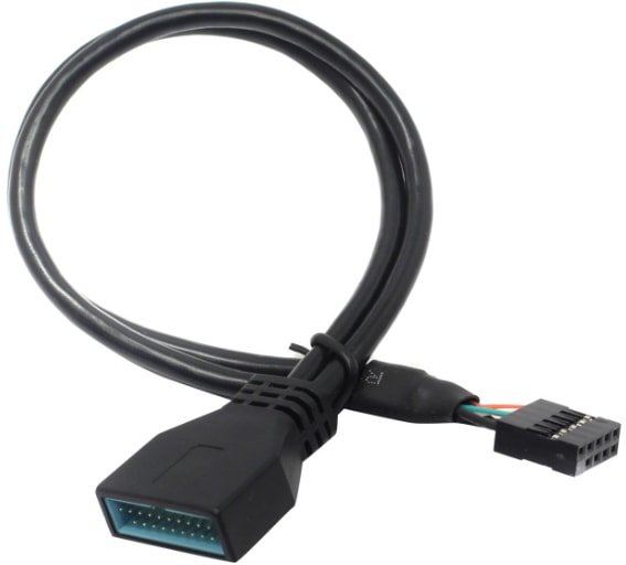 ExeGate USB 2.0 10 pin - 20 pin EX-CC-U3U2-0.3