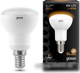 Gauss E14 6Вт 3000K [106001106]