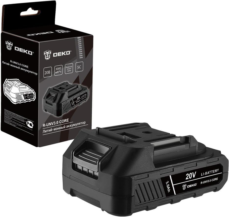 DEKO R-UNV3.0 CORE, Li-ion, 20В, 3.0А*ч 083-1014