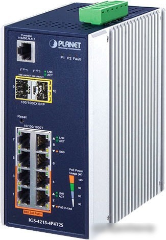 Коммутатор PLANET IGS-4215-4P4T2S
