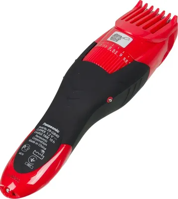 Машинка для стрижки Panasonic ER-GB40 (черный/красный)