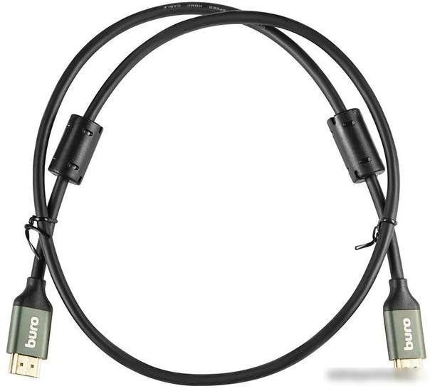 Кабель Buro BHP-HDMI-2.1-1G (1 м, черный)
