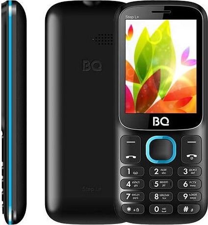 Мобильный телефон BQ-Mobile BQ-2440 Step L+ (черный/голубой)