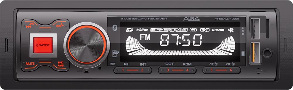 USB-магнитола Aura Fireball-103BT