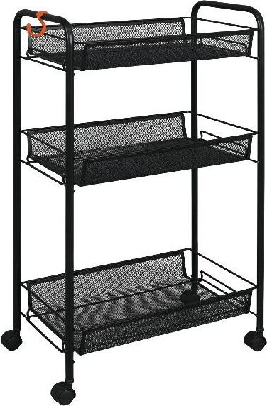 ЗМИ Этажерка "Ладья 2 К" на колесиках черный Э 322