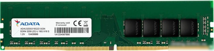 A-Data 16GB DDR4 PC4-25600 AD4U320016G22-SGN