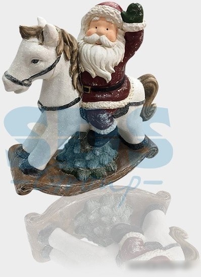 3D-фигура Neon-night Керамическая фигурка «Дед Мороз на коне» 505-012