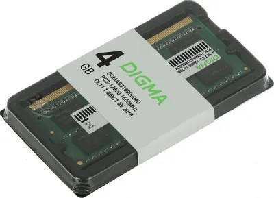 Digma 4ГБ DDR3 SODIMM 1600 МГц DGMAS31600004D