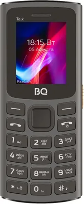 Кнопочный телефон BQ-Mobile BQ-1862 Talk (серый)