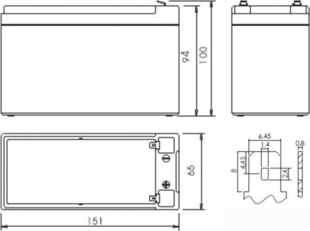 Powerman CA1270/UPS (12В/7 А·ч)