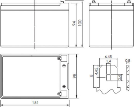 Powerman CA12120/UPS (12В/12 А·ч)