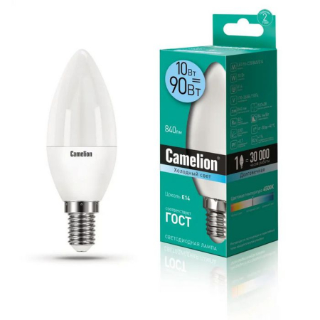 Camelion LED10-C35 E14 10 Вт 4500 К
