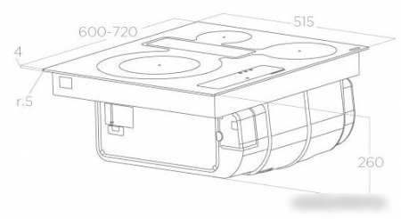 Варочная панель Elica Nikolatesla FIT 3Z BL/A/60