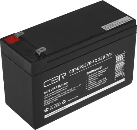 Аккумулятор для ИБП CBR CBT-GP1270-F2 (12В/7 Ач)