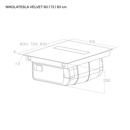 Варочная панель Elica Nikolatesla Velvet BL/A/83 PRF0196872