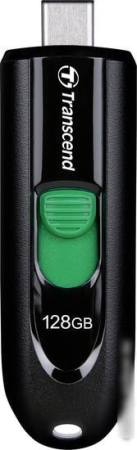Transcend JetFlash 790C 128GB (черный/зеленый)
