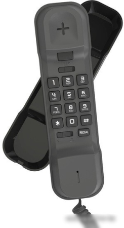 Проводной телефон Alcatel T06 (черный)