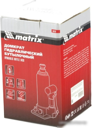 Бутылочный домкрат Matrix 50762 2т
