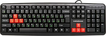 Клавиатура Nakatomi KN-02U Black-Red