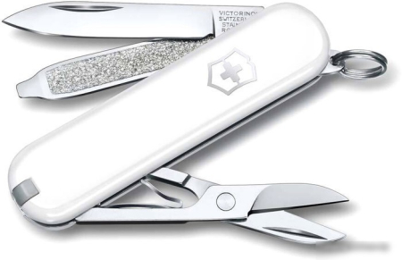 Нож-брелок Victorinox Classic Falling Snow 0.6223.7G (белый)